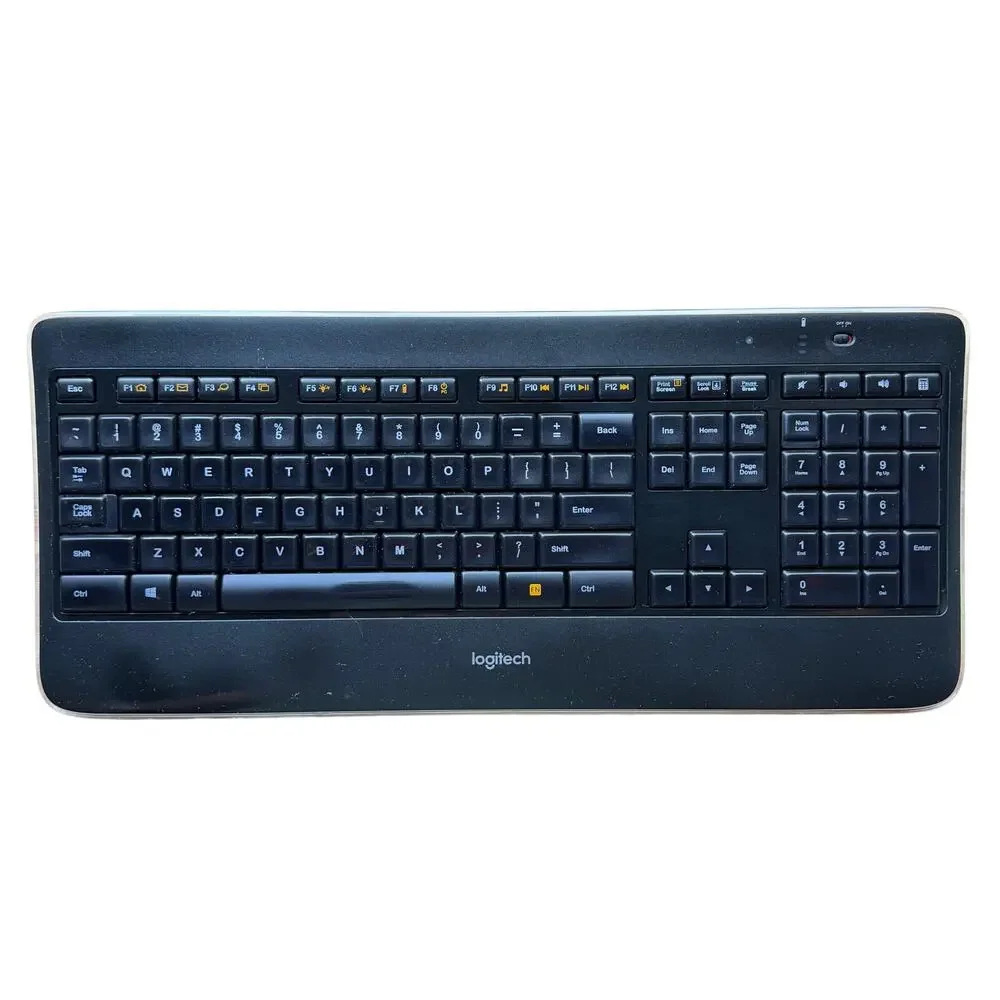 Logitech K800 Wireless Bluetooth Rechargable Keyboard w/ Unifying Receiver Black